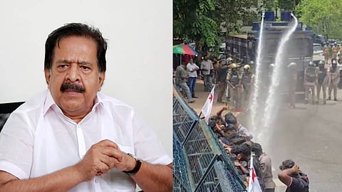 Ramesh Chennithala says no sewage water was used in water cannon
