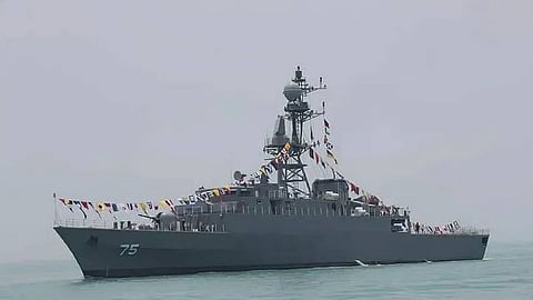 A Pakistani ship collided with an Indian Navy warship