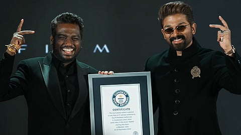 തത്സമയം 37 അഭിനേതാക്കളുടെ മോഷൻ ക്യാപ്ചർ ചിത്രീകരണം! ഗിന്നസ് വേൾഡ് റെക്കോർഡ്‌സിൽ ഇടംപിടിച്ച് അല്ലു അർജുൻ - അറ്റ്‌ലി ചിത്രം 'രാക്ക'