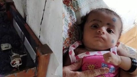 ഷോർട്ട് സർക്യൂട്ടിനെ തുടർന്ന് ഫാൻ കട്ടിലിലേക്ക് ഉരുകിവീണ് അഞ്ചുമാസം പ്രായമുള്ള കുഞ്ഞിന് ദാരുണാന്ത്യം