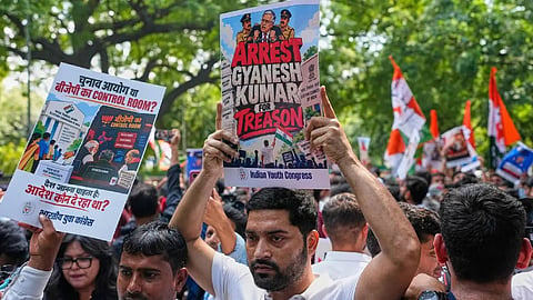 Massive protest against Gyanesh Kumar in the national capital