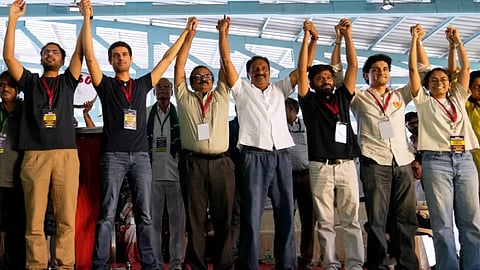 CJP stages massive protest in Bengaluru