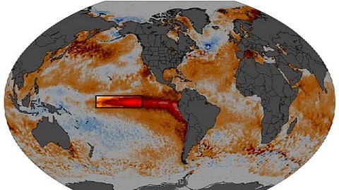Part of the Earth turns red; the scientific community is concerned