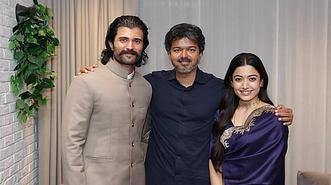 മുഖ്യമന്ത്രി വിജയ്‌‌ക്കൊപ്പം രശ്മിക മന്ദാനയും വിജയ് ദേവരകൊണ്ടയും