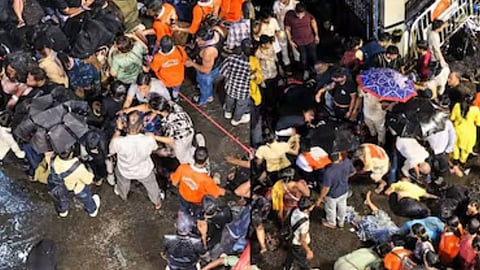 The Kolkata tragedy occurred because people entered the tent in large numbers