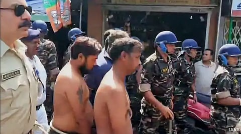 After Teen, Father Forced To Walk Naked, Cops Parade Accused Without Shirt