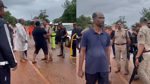 രക്ഷാദൗത്യത്തിലെ പാളിച്ച ചൂണ്ടിക്കാട്ടിയതിന് മുഖത്തടിച്ചു; അർജുൻ്റെ ലോറി ഉടമയെ മർദിച്ച് എസ്‌പി, വീഡിയോ