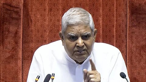 രാജ്യസഭയിൽ വിനേഷ് ഫോഗട്ടിനെ ചൊല്ലി ബഹളം; സഭ ബഹിഷ്കരിച്ച് 
ഉപരാഷ്ട്രപതി ജഗദീപ് ധൻകർ