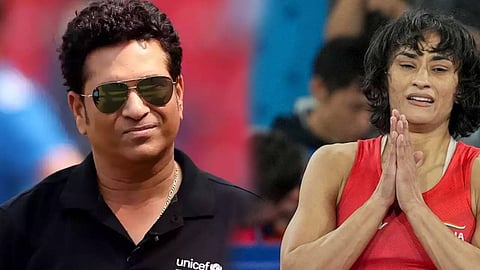 'വെള്ളി മെഡലിന് വിനേഷ് ഫോഗട്ടിന് അര്‍ഹതയുണ്ട്'; പിന്തുണച്ച് സച്ചിന്‍ ടെന്‍ഡുല്‍ക്കര്‍