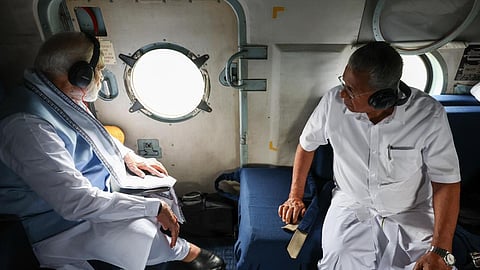 പ്രധാനമന്ത്രി ദുരന്ത ഭൂമിയിലെത്തി;  ചൂരൽമലയിലെ സ്ഥിതിഗതികൾ വിലയിരുത്തും