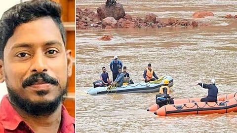 കാലാവസ്ഥ അനുകൂലം; അർജുനെ തേടി ഈശ്വർ മാൽപെയും സംഘവും പുഴയില്‍