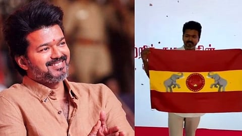 കൊടി നാട്ടി ദളപതി; പ്രതിജ്ഞ ചെയ്ത് തമിഴക വെട്രി കഴകം