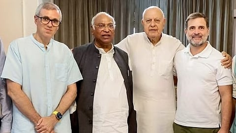ജമ്മു കശ്‌മീർ തെരഞ്ഞെടുപ്പ്: നാഷണൽ കോൺഫറൻസും കോൺഗ്രസും സഖ്യം ചേരും
