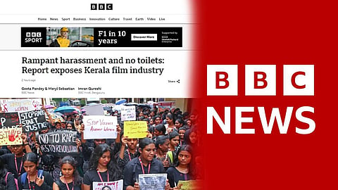 ഹേമ കമ്മിറ്റി റിപ്പോര്‍ട്ട് വാര്‍ത്തയാക്കി ബിബിസി; മലയാള സിനിമയ്ക്ക് കടുത്ത വിമര്‍ശനം