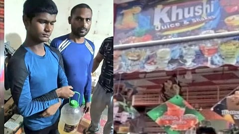 ജ്യൂസിൽ മൂത്രം കലർത്തി നൽകി; ജ്യൂസ്  വിൽപ്പനക്കാരനെയും  സഹായിയേയും  പൊലീസ് അറസ്റ്റ് ചെയ്തു