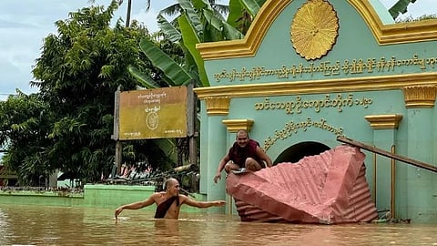 യാഗി ചുഴലിക്കാറ്റ്: മ്യാൻമറിലുണ്ടായ വെള്ളപ്പൊക്കത്തെ തുടർന്ന് പാലായനം ചെയ്തത്   രണ്ടു ലക്ഷത്തിലേറെ പേർ