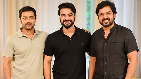 നടനാകാൻ ആഗ്രഹിച്ച് നടന്ന വർഷങ്ങളിൽ, ഇരുവരും അവരുടേതായ രീതികളിൽ പ്രചോദനം നൽകിയിട്ടുണ്ട്: സൂര്യയ്ക്കും കാർത്തിക്കുമൊപ്പമുള്ള ചിത്രം പങ്കുവെച്ച്  ടോവിനോ