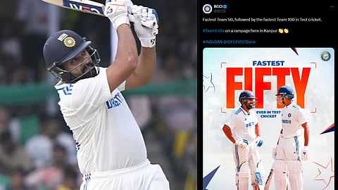 കാൺപൂരിൽ 'ഇന്ത്യൻ കൊടുങ്കാറ്റ്'; ടെസ്റ്റ് ക്രിക്കറ്റിൽ തവിടുപൊടിയായ റെക്കോർഡുകൾ ഇവയാണ്
