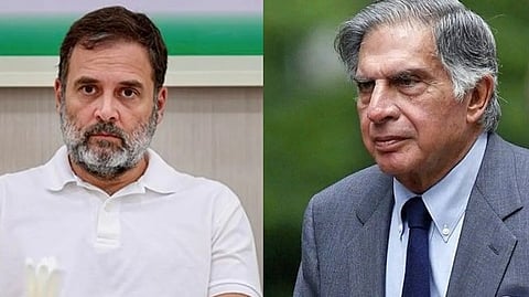 'മികച്ച കാഴ്‌ച്ചപ്പാടുള്ള വ്യക്തി', മനുഷ്യ സ്‌നേഹത്തിലും വ്യവസായത്തിലും വ്യക്തി മുദ്ര പതിപ്പിച്ചു; രത്തൻ ടാറ്റയെ അനുസ്‌മരിച്ച്  രാഹുൽ ഗാന്ധി