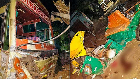 രാജസ്ഥാനില്‍ സ്ലീപ്പര്‍ ബസ് ഓട്ടോയിലേക്ക് ഇടിച്ചു കയറി; 12 പേർക്ക് ദാരുണാന്ത്യം