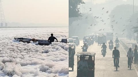 അന്തരീക്ഷ മലിനീകരണവും  ജലക്ഷാമവും രൂക്ഷം; ഡൽഹിയിൽ ജനജീവിതം പ്രതിസന്ധിയിൽ, ദീപാവലിക്ക് നിയന്ത്രണങ്ങൾ ഏറെ