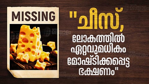 "ചീസ്, ലോകത്തിൽ ഏറ്റവുമധികം മോഷ്ടിക്കപ്പെട്ട ഭക്ഷണം"
