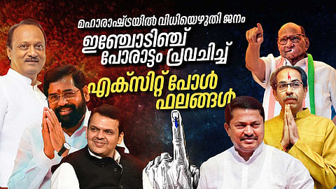 മഹാരാഷ്ട്രയിൽ വിധിയെഴുതി ജനം;  ഇഞ്ചോടിഞ്ച് പോരാട്ടം പ്രവചിച്ച് എക്സിറ്റ് പോൾ ഫലങ്ങൾ