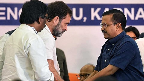 ഡല്‍ഹി തെരഞ്ഞെടുപ്പില്‍ ബിജെപിയെ സഹായിക്കുന്നു; കോൺഗ്രസിനെ സഖ്യത്തിൽ നിന്ന് പുറത്താക്കാൻ ഇന്‍ഡ്യാ ബ്ലോക്കിനോട് ആവശ്യപ്പെടുമെന്ന് എഎപി