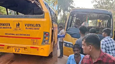 കണ്ണൂരില്‍ അപകടത്തില്‍പ്പെട്ട ബസ് അമിത വേഗത്തില്‍; റോഡിലെ വളവും അശാസ്ത്രീയമെന്ന് എംവിഐ