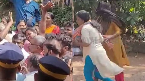 പെരുമ്പാവൂരില്‍ ദളിത് കുടുംബങ്ങളെ ഒഴിപ്പിക്കാൻ ശ്രമം; പ്രതിഷേധം കനത്തതോടെ    നടപടി നിര്‍ത്തിവെപ്പിച്ച് ജില്ലാ ഭരണകൂടം