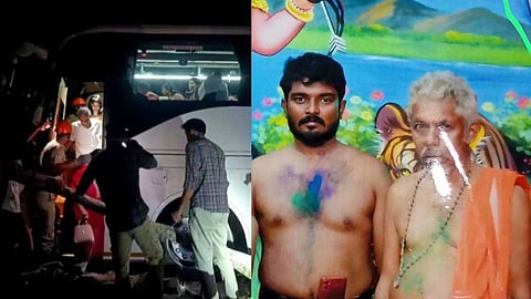കൊല്ലത്ത് ശബരിമല തീര്‍ഥാടകര്‍ സഞ്ചരിച്ച കാറും ബസും കൂട്ടിയിടിച്ച് അപകടം; രണ്ട് മരണം