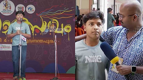 റിപ്പോര്‍ട്ടറെ ചുറ്റിച്ച ഷിബു ദിനം! കലോത്സവത്തിലും ഹിറ്റാണ് ഷിബു ദിനം