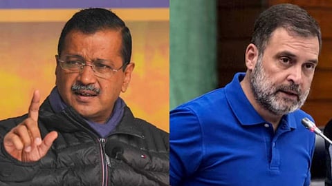 "വ്യാജ വാഗ്ദാനങ്ങളുടെ കാര്യത്തിൽ പ്രധാനമന്ത്രി മോദിയും കെജ്‌രിവാളും ഒരുപോലെ"; രൂക്ഷ വിമർശനവുമായി രാഹുൽ ഗാന്ധി