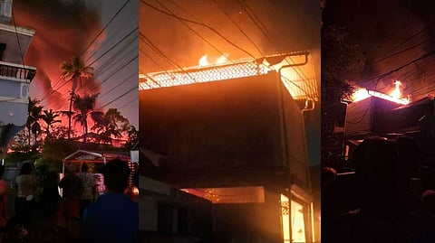 ഫോര്‍ട്ടുകൊച്ചിയില്‍ ജനവാസമേഖലയില്‍ വന്‍ തീപിടിത്തം; അപകടമുണ്ടായത് ഫ്രിഡ്ജ് വില്‍പ്പന നടത്തുന്ന കടയില്‍