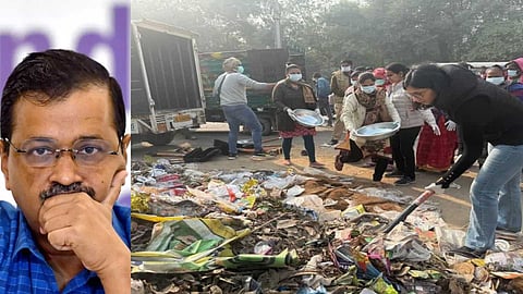 "ഈ വൃത്തികെട്ട സമ്മാനം എന്തുചെയ്യണമെന്ന് അദ്ദേഹത്തോട് ചോദിക്കും"; കെജ്‌രിവാളിൻ്റെ വസതിക്ക് മുന്നിൽ മാലിന്യം നിക്ഷേപിച്ച് സ്വാതി മലിവാൾ