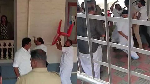 എന്‍സിപി മുന്‍ ജില്ലാ പ്രസിഡന്റും സംഘവും ഓഫീസ് പിടിച്ചെടുത്തു; തിരുവനന്തപുരം ജില്ലാ കമ്മിറ്റി ഓഫീസില്‍ കൂട്ടയടി