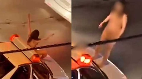 ഇറാനിൽ വസ്ത്രധാരണ നിയമത്തിനെതിരായ പ്രതിഷേധം കനക്കുന്നു; നഗ്നയായി പൊലീസ് ജീപ്പിനുമുകളിൽ കയറി യുവതി