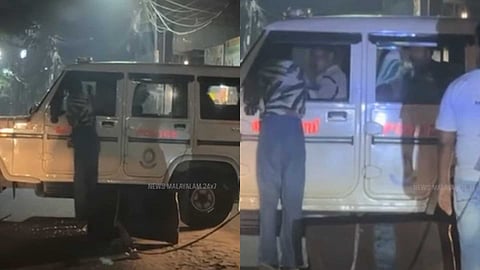 പൊലീസുകാരെ ആക്രമിച്ചു, വാഹനം അടിച്ച് തകർക്കാൻ ശ്രമിച്ചു; പാലാരിവട്ടത്ത് നടുറോഡിൽ കത്തിയുമായി പെൺകുട്ടിയുടെ പരാക്രമം