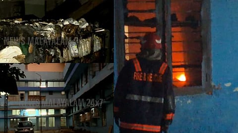 പാലക്കാട് ജില്ലാ ആശുപത്രിയില്‍ തീപിടിത്തം; മരുന്ന് സൂക്ഷിക്കുന്ന മുറി പൂര്‍ണമായും കത്തി നശിച്ചു; ആളപായമില്ല