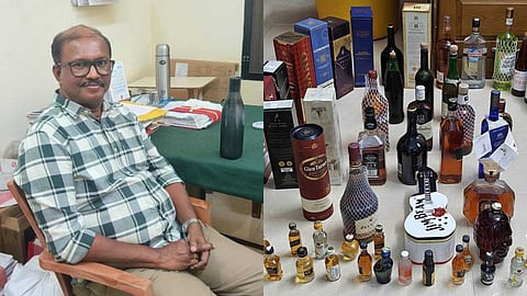 ഒപ്പിന് കൈക്കൂലി മദ്യവും പണവും; പിടിയിലായ RTOയ്ക്കെതിരെ എക്സൈസ് കേസെടുക്കും; നടപടി 49 കുപ്പി വിദേശ മദ്യം സൂക്ഷിച്ചതിന്