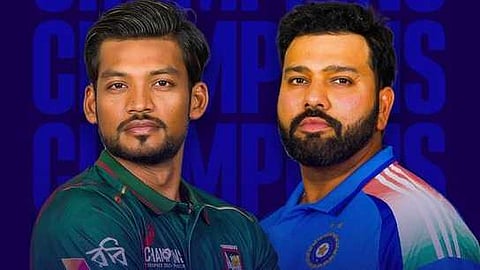 ചാംപ്യന്‍സ് ട്രോഫി: വിജയത്തുടക്കം തേടി ഇന്ത്യ; ദുബായിയില്‍ ആദ്യ എതിരാളി ബംഗ്ലാദേശ്