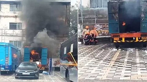ഇന്ദ്രന്‍സ് നായകനാകുന്ന ആശാന്‍ സിനിമയുടെ ലൊക്കേഷനില്‍ തീപിടുത്തം; വാഹനവും ആര്‍ട്ട് വസ്തുക്കളും കത്തി നശിച്ചു