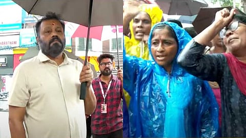 മഴയിലും സമരവീര്യം കെടാതെ ആശാ ‍വ‍ർക്കേഴ്സ്; 'കേന്ദ്ര ആരോഗ്യ മന്ത്രിയെ വിഷയമറിയിക്കും'; റെയിൻ കോട്ടുകളും കുടകളും നൽകി സുരേഷ് ​ഗോപി