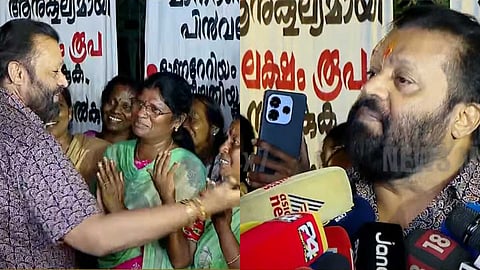 സുരേഷ് ഗോപി ആശമാരുടെ സമരപന്തലില്‍