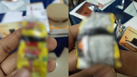 മിഠായി രൂപത്തില്‍ കഞ്ചാവ്; പിടിച്ചെടുത്തത് ബത്തേരി അൽഫോന്‍സാ കോളേജ്
വിദ്യാര്‍ഥിയില്‍ നിന്ന്