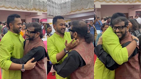 വിവാദങ്ങൾ അവസാനിപ്പിച്ച് കെട്ടിപ്പിടുത്തം; മുഖ്യമന്ത്രി നടത്തിയ ഇഫ്താർ വിരുന്നിൽ 
സ്നേഹചുംബനം നൽകി ആസിഫ് അലിയും രമേശ് നാരായണും