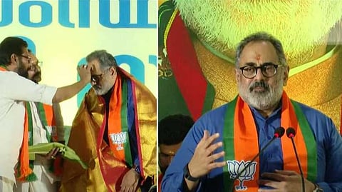 'NDAയെ അധികാരത്തിലെത്തിക്കുക, അതാണ് ദൗത്യം'; നോക്കുകൂലിയുള്ള കേരളമല്ല വേണ്ടതെന്ന് BJP സംസ്ഥാന അധ്യക്ഷന്‍ രാജീവ് ചന്ദ്രശേഖർ