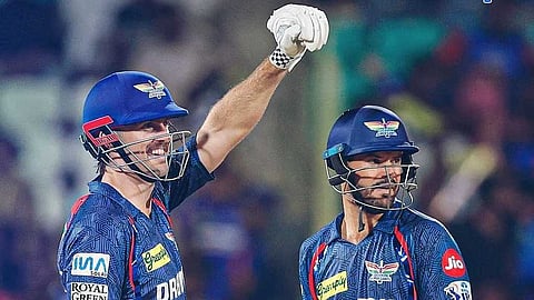 IPL 2025; വെട്ടിക്കെട്ട് തീർത്ത് പൂരനും മാർഷും, ലഖ്‌നൗവിനെതിരെ ഡൽഹിക്ക്  വിജയലക്ഷ്യം 210 റൺസ്