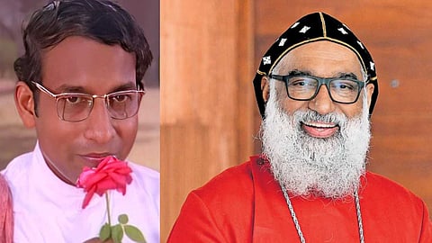 'അച്ചോ... അച്ചന്റെ പൂവ്'; ജോസഫ് മാര്‍ ഗ്രിഗോറിയോസും ചാമരത്തിലെ നെടുമുടിയും