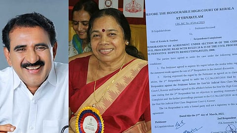 മാധ്യമങ്ങള്‍ക്ക് മുന്നില്‍ ഖേദം പ്രകടിപ്പിക്കാമെന്ന ധാരണയിലാണ് കേസ് അവസാനിപ്പിച്ചത്; ഗോപാലകൃഷ്ണന്റെ വാദം പൊളിച്ച് കോടതി രേഖ